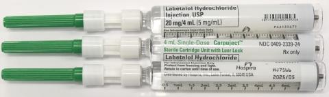 Labetalol Hydrochloride Injection, 4 mL CarpujectTM Single-dose Cartridge
