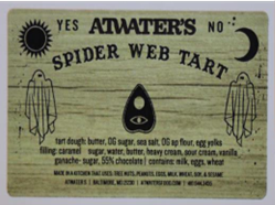 Image 1: “Label for Atwater’s Spider Web Tart”