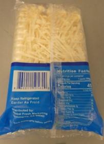 Back of package, Enoki Mushroom lot 4877