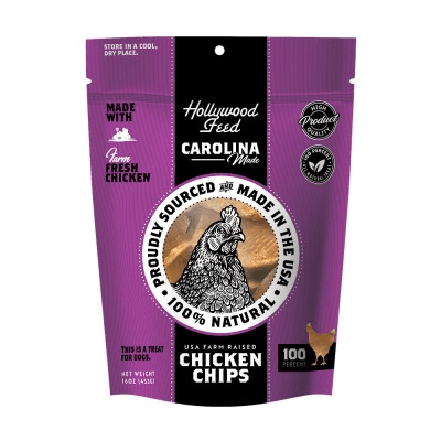 Hollywood Feed Carolina Made Chicken Chips, dog treats